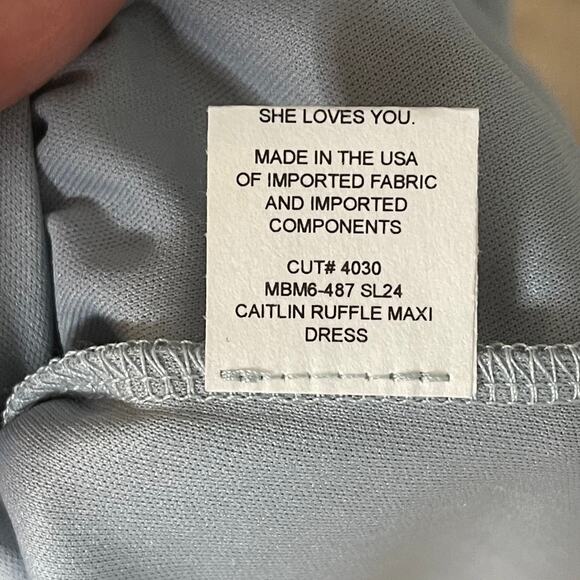 Show Me Your MuMu Caitlin Ruffle Maxi Dress S NWT - Picture 8 of 14